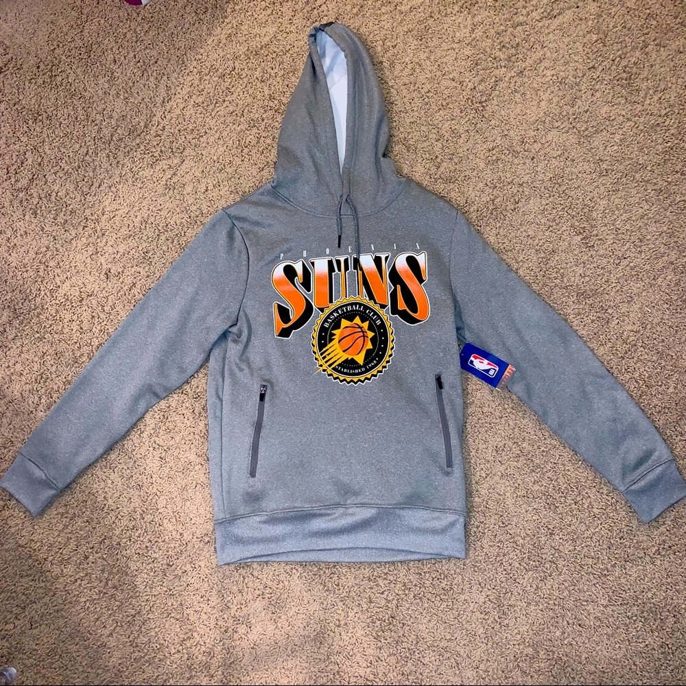 NBA Phoenix Suns Gray Hooded Sweatshirt